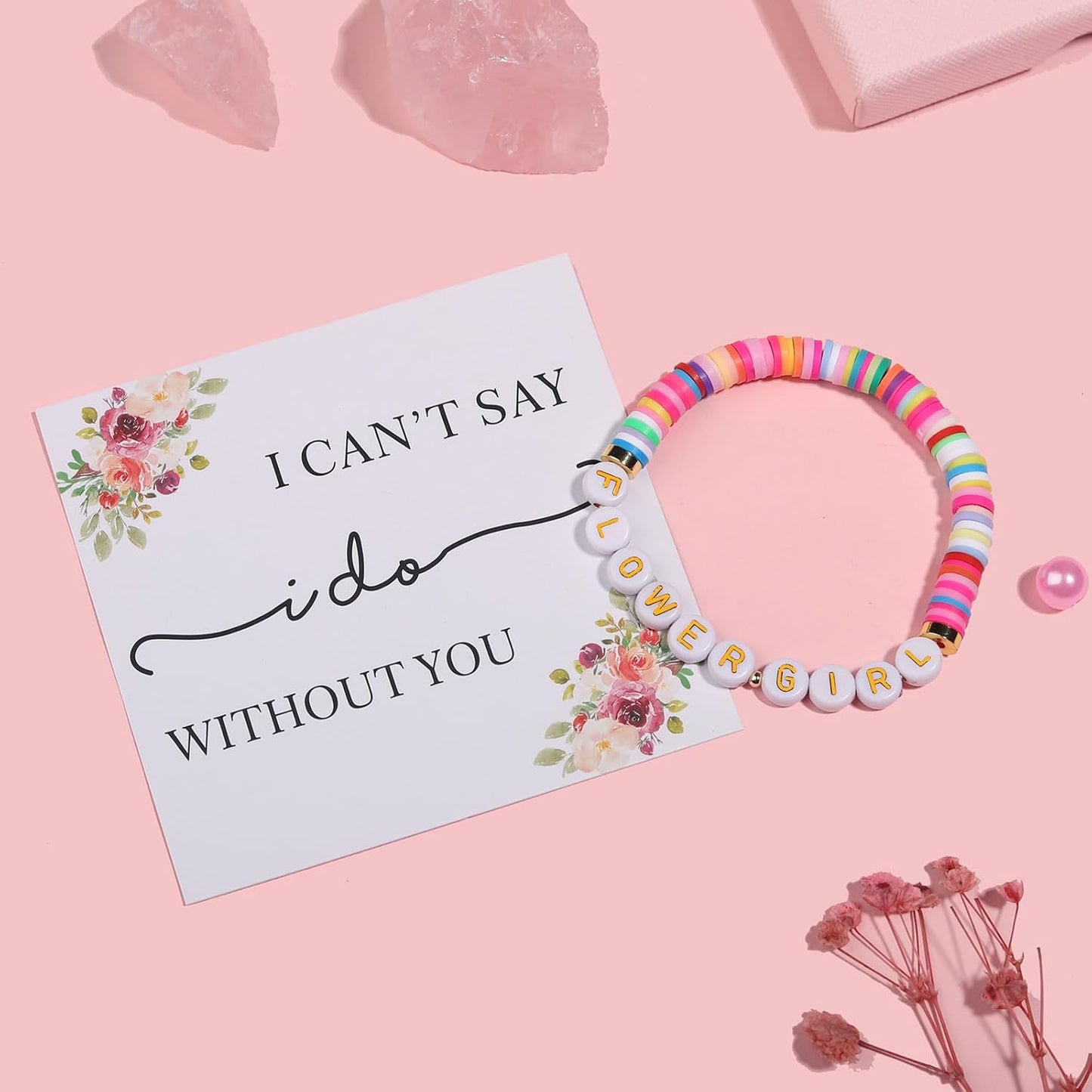 Thank You Gift for Bridesmaid, Maid of Honor, Flower Girl, Sister, Mother of The Bride - Bracelets from Bride and Groom