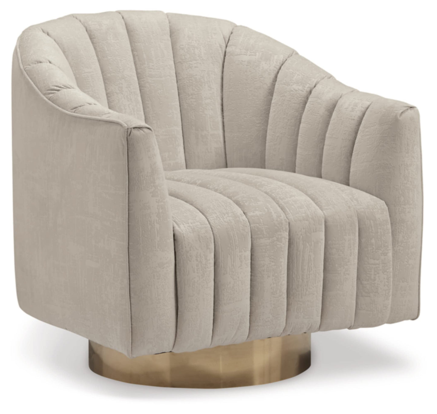 Signature Design by Ashley Penzlin Swivel Accent Chair, Beige