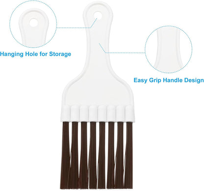 PATIKIL Air Conditioner Fin Comb, Stainless Steel Condenser Fin Straightener & Cleaning Brush Tool