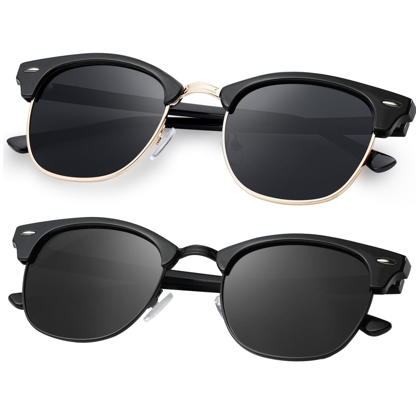 Reglaaly Sunglasses Men and Womens, Polarized Sunglasses for men with UV Blocking Semi-Rimless Frame for Driving & Hiking