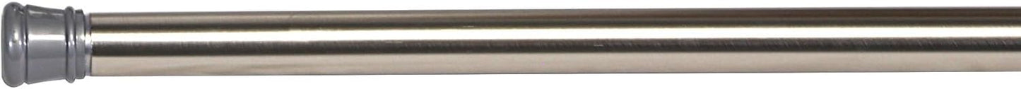 Design House Classic Adjustable Shower Rod, 43 to 72-inch, Brushed Nickel for Bathroom