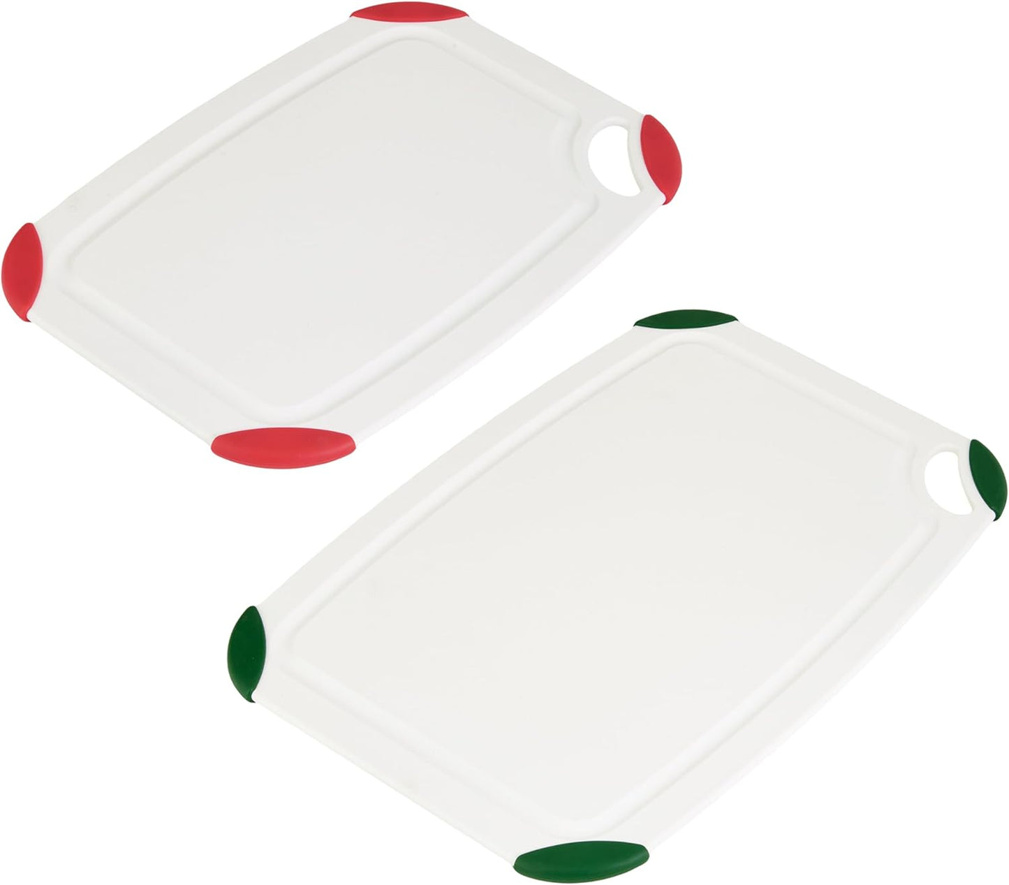 FARBERWARE Cutting Board Set, Made from Recycled PET with Non-Slip Edges, Durable & Dishwasher Safe, 2-Piece