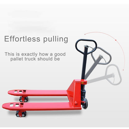 Manual Pallet Jack 3-Ton Capacity, Industrial Pallet Truck 48×27in Fork Size Standard Heavy Duty Hand Trucks(122x68.5x65cm)