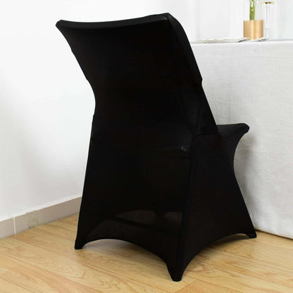 Premium Black Spandex Chair Cover for Lifetime Folding Chairs