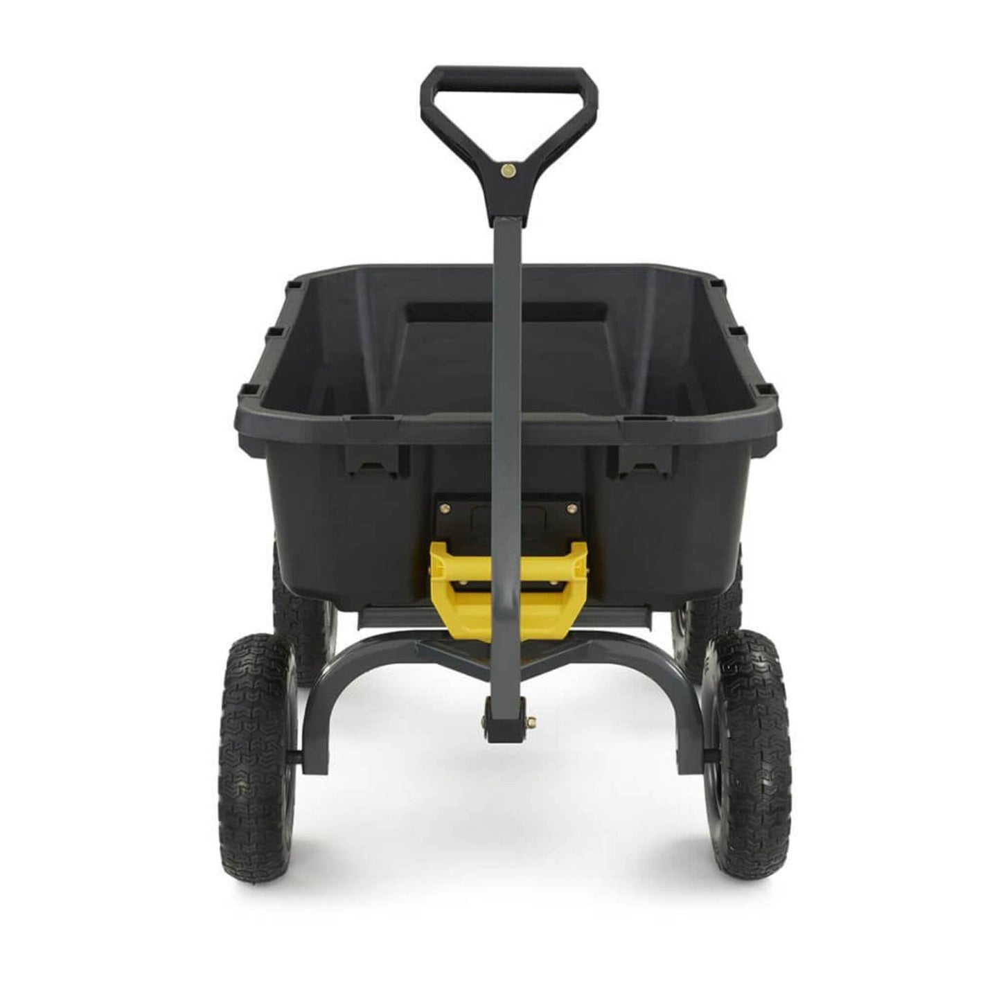 Gorilla Carts 7GCG-NF Heavy-Duty Poly Dump Garden Cart with No-Flat Tires, 7 Cubic Feet, 1200-Pound Capacity, Black, Amazon Exclusive
