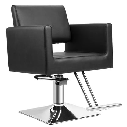 Hairdresser Barber Salon Chair,Capacity 330 Lbs - with Heavy Duty Hydraulic Pump, 360° Swivel Adjustable Spa Beauty Equipment, Hair Stylist Women Man for Barbershop,Home Hairdresser Barber (Black)