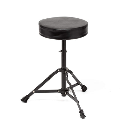 Ashthorpe 5-Piece Complete Full Size Adult Drum Set with Remo Batter Heads - Red