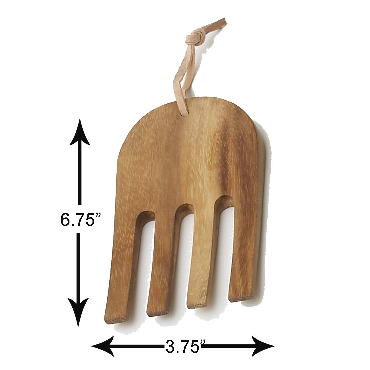 Woodard & Charles Acaica Wood 12" x 5" Serving Bowl Set with Serving Hands, 3 Piece Set ★★PACK OF 4★★