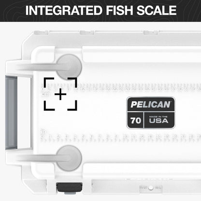 Pelican 70 Quart Elite Cooler (White/Gray)