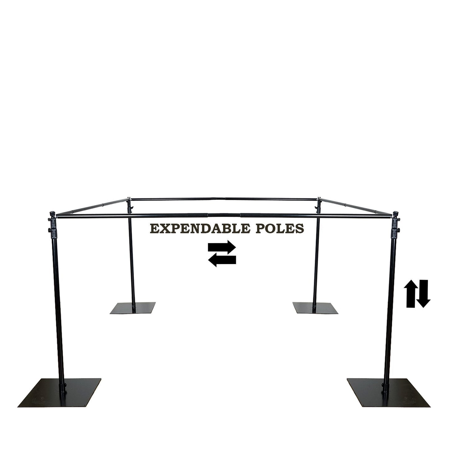 Balsa Circle 10 ft Adjustable 4 Post Height Canopy Chuppah Mandap Hardware Kit Outdoor Wedding Decorations Photo Booth Photography Party Supplies