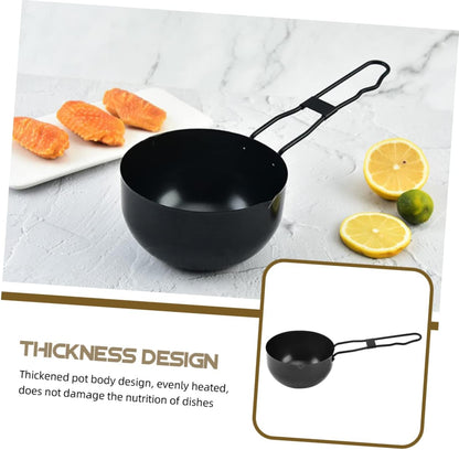 Mini Wok Stew Pot with Handle, Multi-Functional Cooking Pot for Home Stove, Iron Kitchenware
