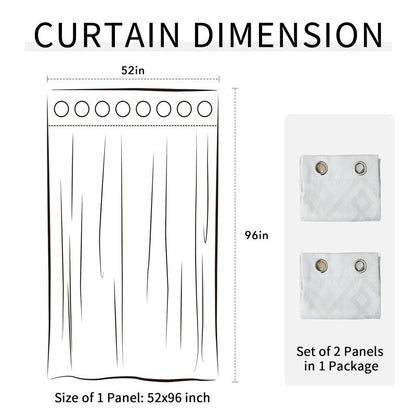 Easy-Going Printed Blackout Curtains for Bedroom, Gradient Line Color Noise Reduction Curtain Drapes, Light Blocking Thermal Insulated Grommet Curtain, 2 Panels, 52 x 96 in, Gray