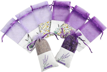 Empty Sachet Bags - Linen Fabric Organza Gauze Bags for Lavender, Spice, and Herbs