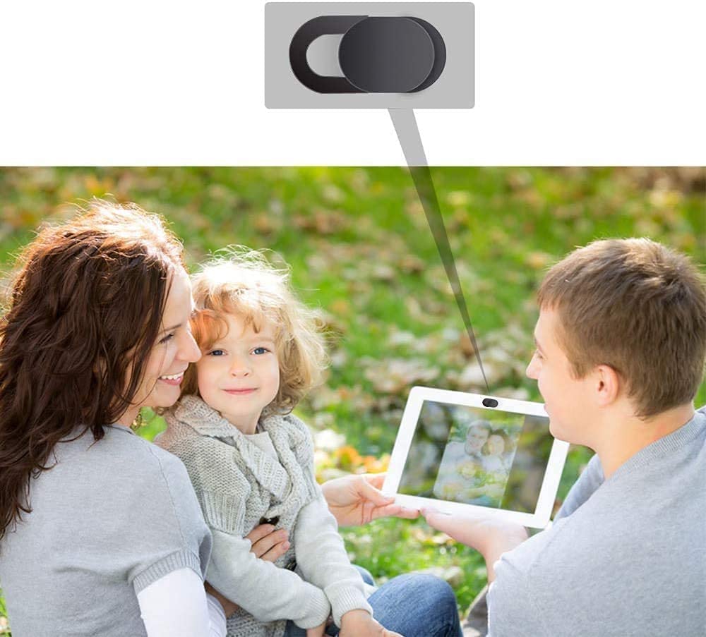 Webcam Cover,3 PCS Camera Cover Slide, Ultra-Thin Webcam Cover Slide Compatible for Laptop Desktops, MacBook, PC, Tablet, Cell Phone and more Accessories -Protect Your Privacy Security (3-Pack)