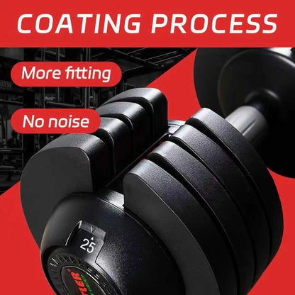 ALTLER Adjustable Dumbbell Set, 52LB Pair with Tray for Workout Strength Training Fitness, Adjustable Weight Dial Dumbbell with Anti-Slip Handle and Weight Plate for Home Exercise