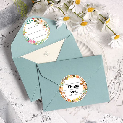 2 Inch Watercolor Flower Canning Stickers 500 Pcs Write on Date Contents Homemade Canning Jar Lids Labels with Lines for Handmade Mason Jars Spice Food Container Bottle Kitchen Organizing & Storage