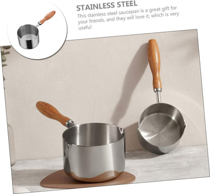 Reusable Oil Pan Casserole Pot, Cooking Pot for Stew, Soup, Ramen, Pasta, Stainless Steel Baby Gravy Pot