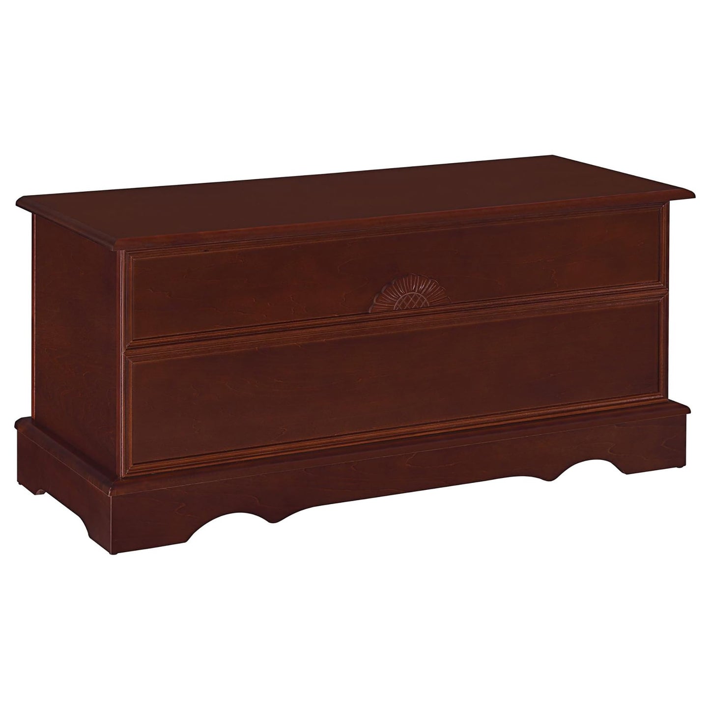 Lonergan Cedar Chest: Romantic Storage Chest for Wool Blankets/Coats (Warm Brown)