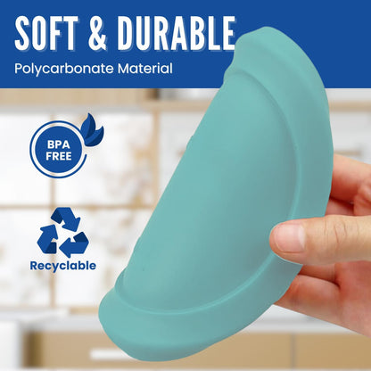 Replacement Lid for Pyrex 5" Storage Plastic Cover, 2 Cup Bowl 7200-PC Turquoise (6-Pack)