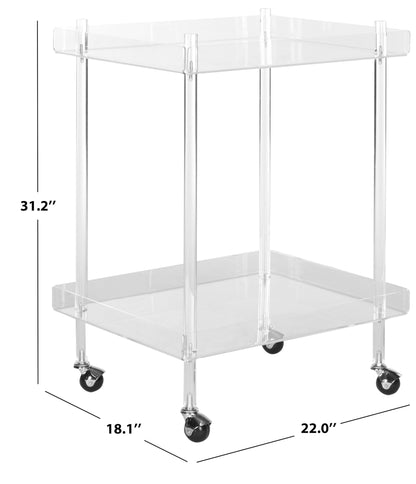 Safavieh Home Collection Healy White Kitchen Cart