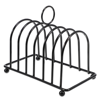 PartyKindom Stainless Steel Multifunctional Bread Rack Toast Holder Rack for Kitchen and Dining Room: Multi-Functional Toast for Sliced Bread and Book Storage Space-Saving