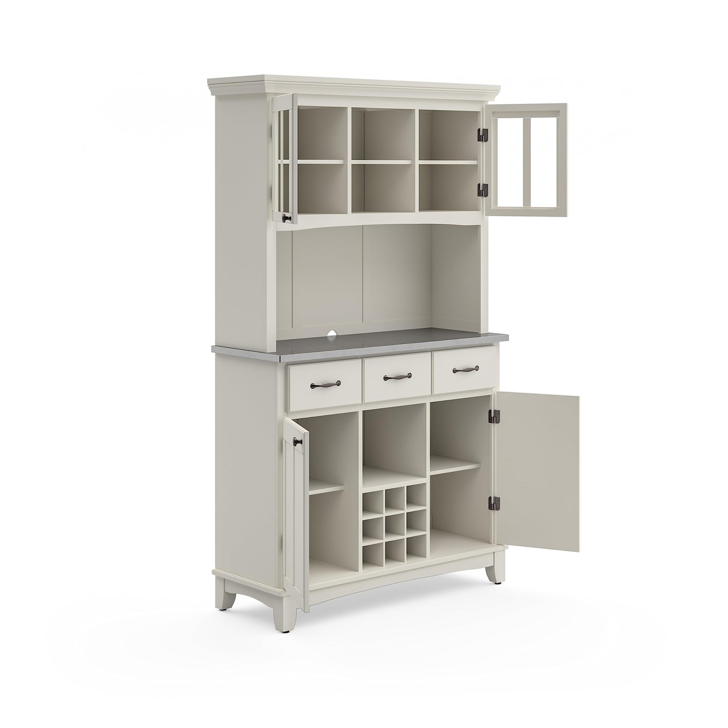 homestyles Server sideboards-buffets-credenzas, Hutch, Off White