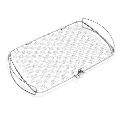 Weber Large Fish Basket – Flexible Wire Grilling Basket for Delicate Foods, Fits Weber Q 300+ Gas Grills & 18.5"+ Charcoal Grills
