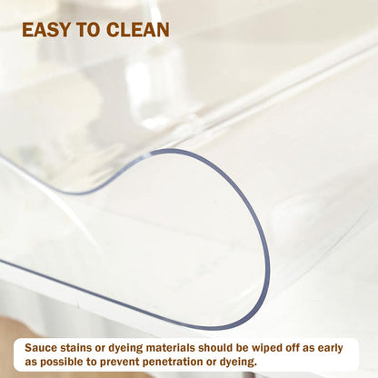 16 28 Inch 1.5mm Royhom Clear Table Protector x - Thick Plastic Table Cover, Clear Table Cover Protector Rectangle