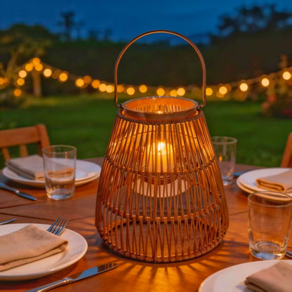 Decorative Lantern 2 Pack Dark Brown Candle Holder Candles Holders Rustic Black Metal Hanging Lanterns Decor for Outdoor Wedding Farmhouse Home
