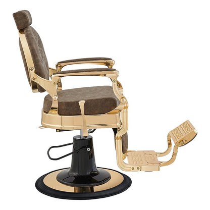 Dir Vintage Barber Chair Heavy Duty Gold Frame Barbershop Chairs Princeton
