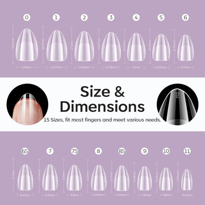 modelones 9 in One Gel Nail Glue Brush On Nail Glue 15 ml for Tips, Rhinestones, Base Coat, Blooming Art Gel Kit for Press on Nails Acrylic Tips U V Lamp Needed 2Pcs