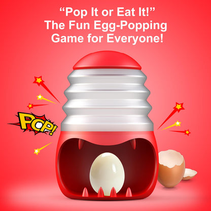 Pop It or Eat It：PowCube Boiled Egg Peeler, Fun Egg Peeling Challenging for Family