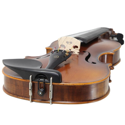 Paititi 4/4 Full Size PTVNHY100 Premium Hand Carved Ebony Fitted Violin Outfit with Case, Bow, String, Tuner, Mute and Rosin