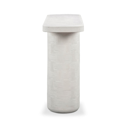 Tov Furniture Suraya Ivory Concrete Console Table