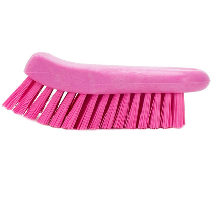 SPARTA Plastic Cutting Board Scrub Brush, 6 Inches, Pink, with Hanging Hole for Washing Cutting Boards