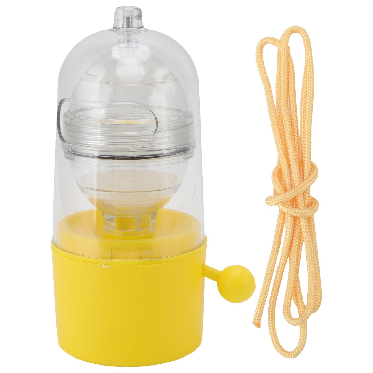 Zerodis Egg Spinner, Pulling Rope Detachable Plastic Dishwasher Washable Manual Golden Egg Shakers, Egg White and Yolk Spin Mixer Egg Scrambler for Making Hard Boiled Golden Eggs