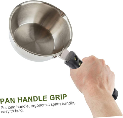 1pc Stainless Steel Frying Pan Replacement Parts, 3 Wok Handle