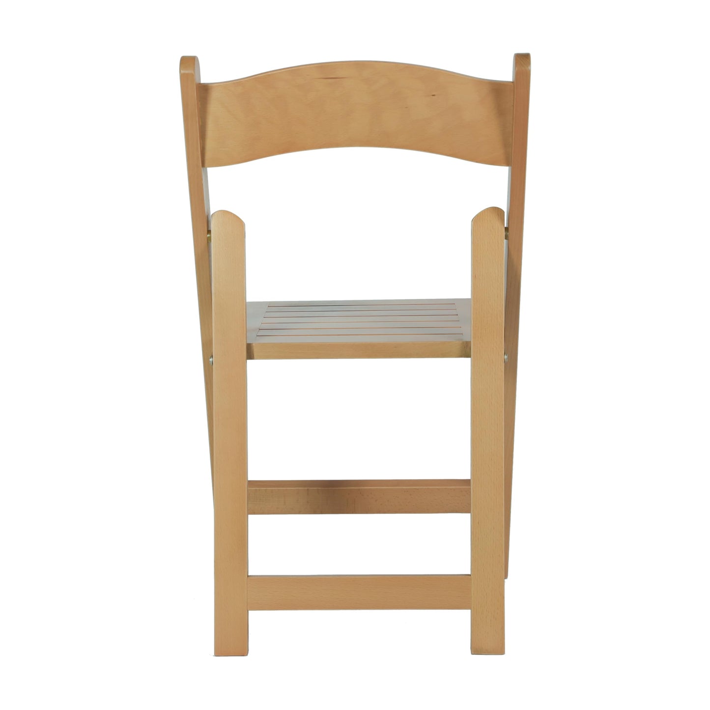 Flash Furniture Holden Commercial Solid Wood Dining Chair, Foldable Design, Solid Beechwood Frame, Curved Back, Mortise & Tenon Construction, Set of 4, Oak