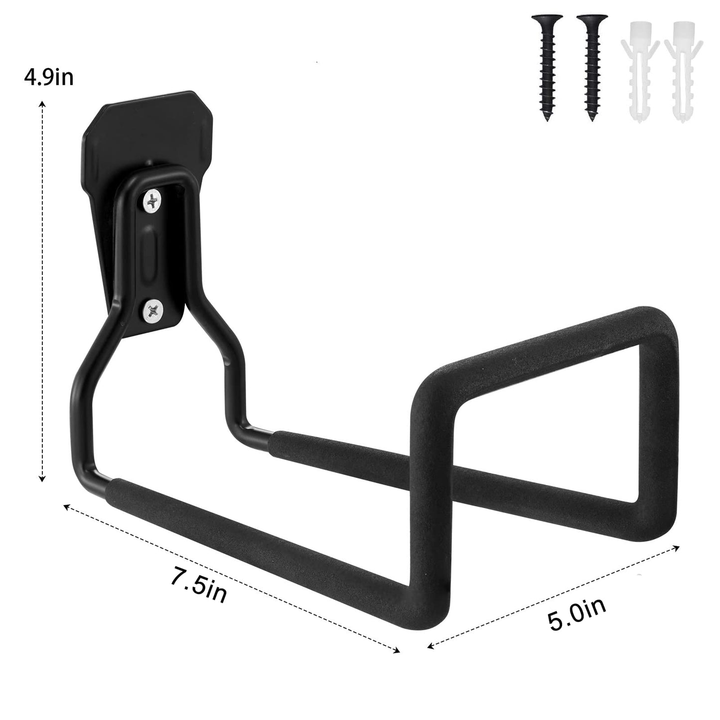 Sageme Hose Hanger, Heavy Duty Metal Hose Holder Wall Mount, Hook for Garden Hose/Expandable Hose/Hose Reel/Water Hose/Pocket Hose/Flexable Hose/Magic Hose 100 Ft