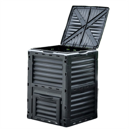 Kitchen Compost Bin, Garden Compost Bin from BPA Free Material -80 Gallon(300 L) Large Compost Bin Aerating Outdoor Compost Box Easy Assembling, Lightweight, Fast Creation of Fertile Soil ,Indoor Comp