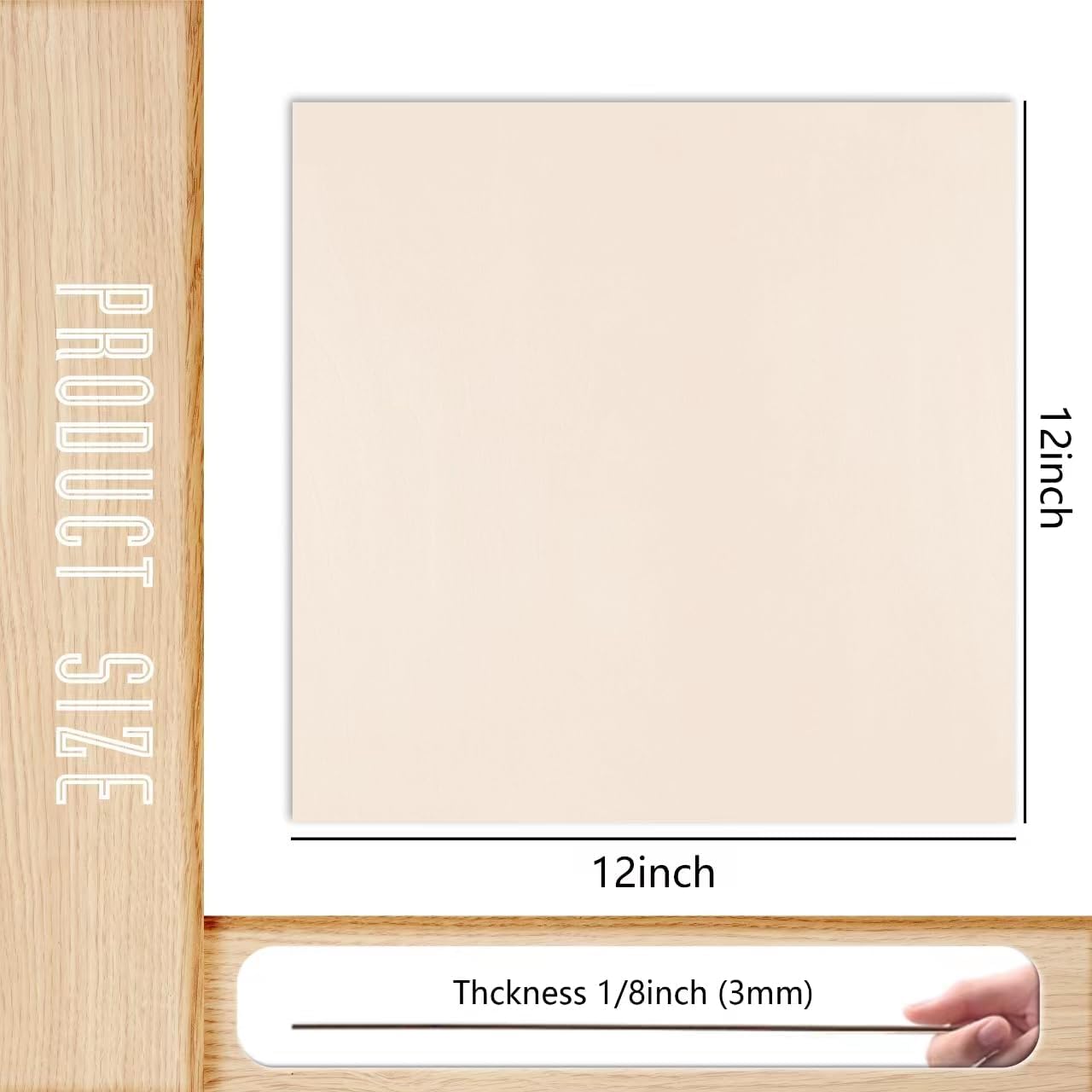 12 Pack Basswood Sheets 1/8x12x12 Inch, Unfinished Wood for Crafts, 3mm Basswood for Laser Cutting Engraving, Wood Burning, Architectural Models, Plywood Board for Painting. (12x12x1/8inch)