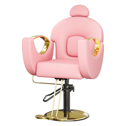 Barber Salon Chair, Reclining Salon Chair for Hair Stylist with Heavy Duty Hydraulic Pump, 360° Swivel & Height Adjustable Styling Chair for Barbershop, Spa, Tattoo, Beauty, 330 LBS Capacity
