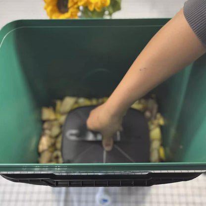 Kitchen Compost Bin, 28L/7.5Gallons Composter Trash Can Kitchen,Compost Bin with Faucet and Lid for Counter Top,with 500g/1.1lbs Compost Bran, Compactor Trash Can Compost fermentation Bucket,Indoor C