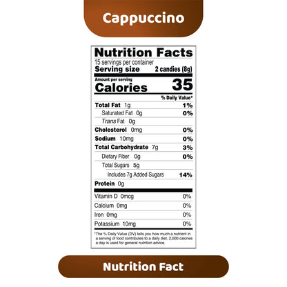 Kopiko Coffee & Cappuccino Candy – Bold-Tasty Hard Candy from Indonesia with Real Coffee Extract – A Satisfying Boost for On-the-Go Energy (2-Pack, 4.23oz Each)