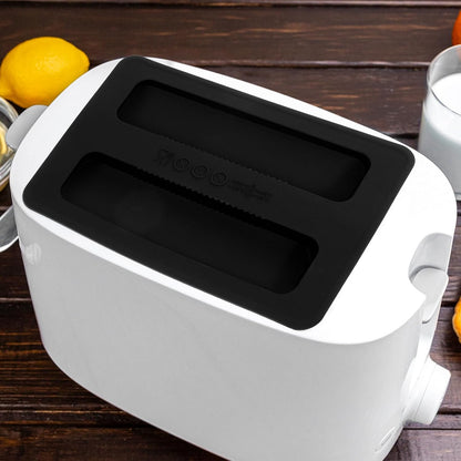 BESTonZON Silicone Toaster Dust Covers, 2 Slice Electric Bread Maker Upper Covers in Black