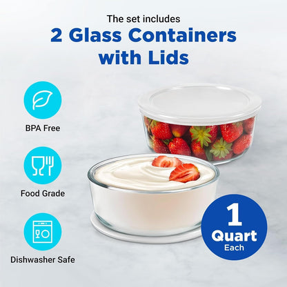 Ultimate Probiotic Yogurt Maker with Adjustable Time & Temperature Control, Make Trillions of Probiotics for Better Gut Health, Two 1-Quart Containers for Larger Batches, ULTIMATE LIFETIME WARRANTY
