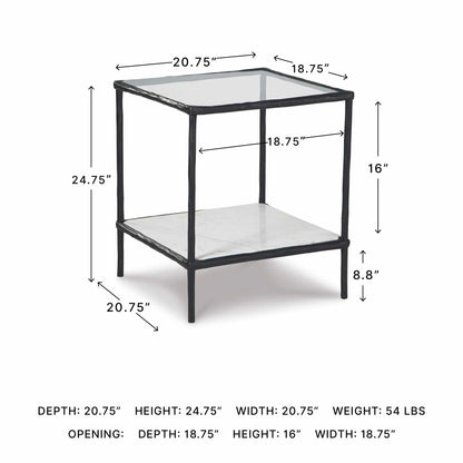 Signature Design by Ashley Ryandale Contemporary Accent Table, Antique Black