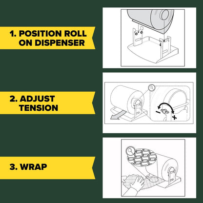 Scotch Cushion Lock Protective Wrap Refillable Dispenser, Sustainable Packaging Solution for Packing, Shipping and Moving, for 12 Inch Wide Wrap (PCW-121000-D)