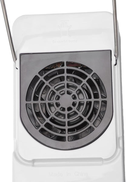 Mini Air Heater, Desktop Electric Warmer with Rotatable Bracket, Quick Heating for Home Office (Cyan)