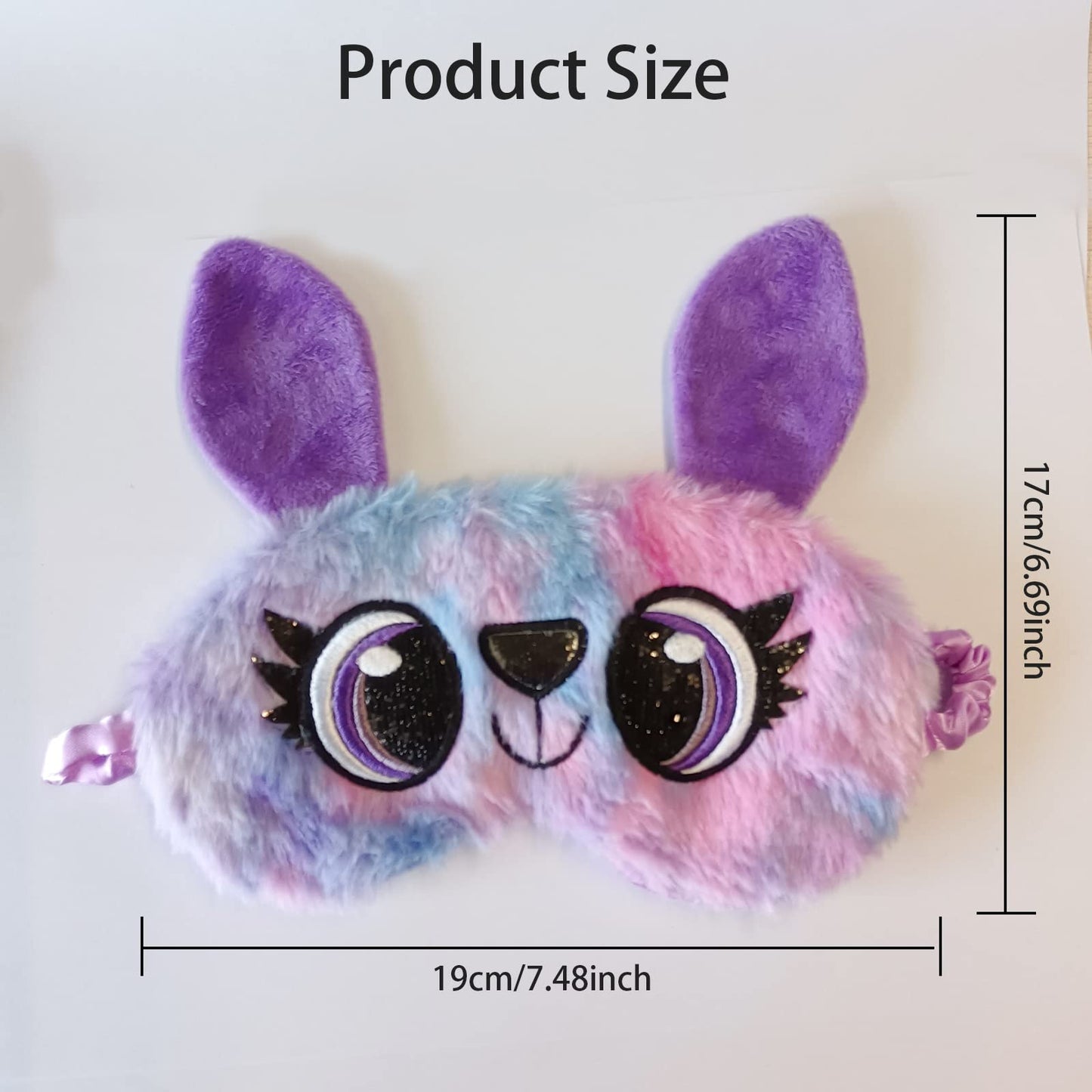 Cute Animal Sleeping Mask Soft Plush Blindfold Cute Rabbit Panda Koala Eye Cover Eyeshade for Kids Teens Girls Women (Flamingo)